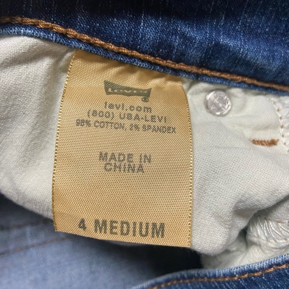 Levi’s 512 Perfectly Slimming Boot Cut Denim Jeans Blue - Picture 12 of 13